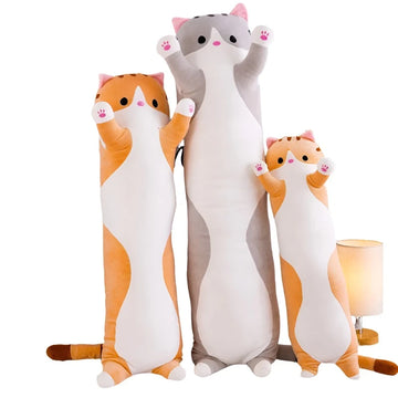 Long Cat Plush Pillow Plushie