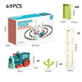 Children'S Toys Domino Train Electric Car Kids Automatic Laying Dominoes Set Brick Blocks Kits Children'S Games for Boys Gift